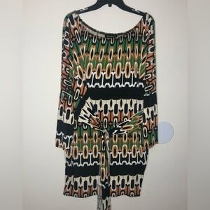 Sexy Diva Multicolor Patterned Dress Size 2XL